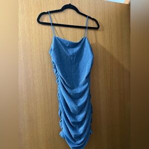 SHEIN Blue Sparkly Dress